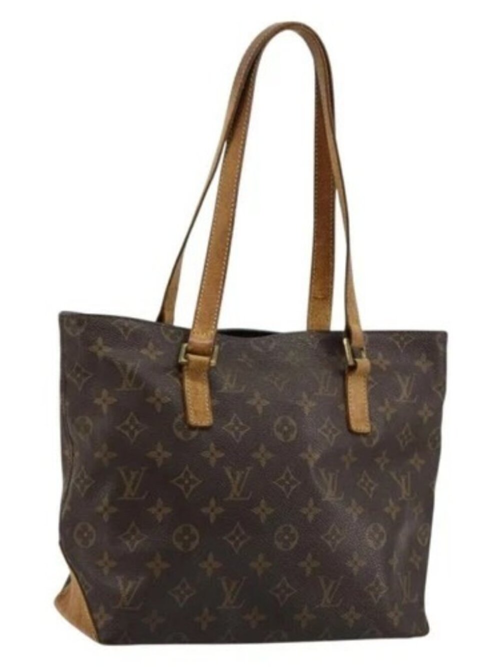 LOUIS VUITTON Monogram Cabas Piano Tote Bag M51148 LV Auth ka4719